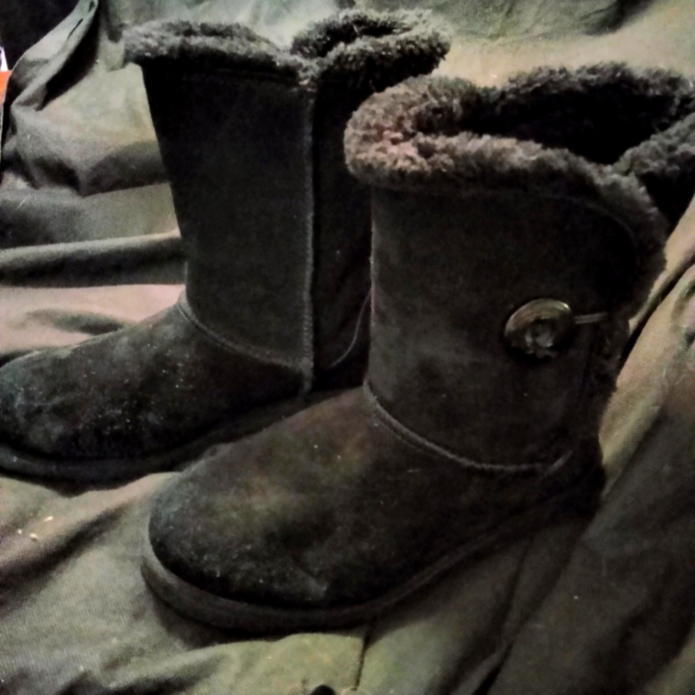 🐰🎉Suede and Faux Fur Winter Boots